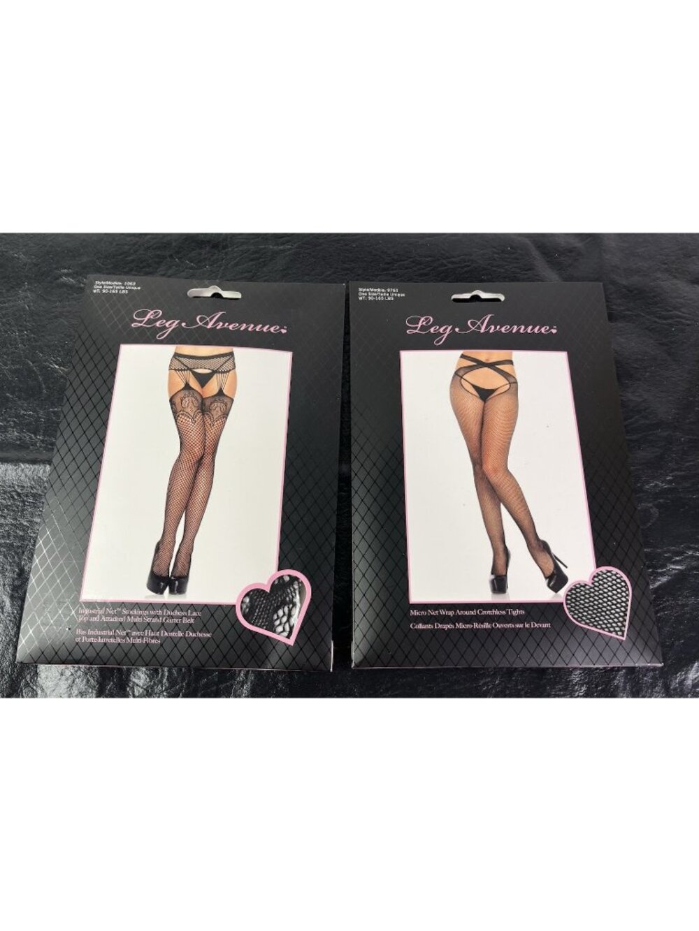 NEW 2 Pair Womens Black Sheer Lace Top Thigh High Stocking Garter 90-165 Lbs